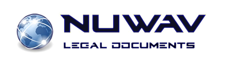 Logo with three overlapping papers and the words NuWav Legal Documents