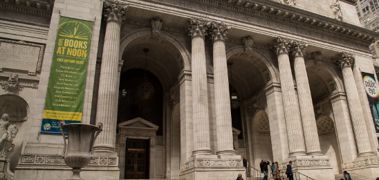 Entrance to the New York Public Library